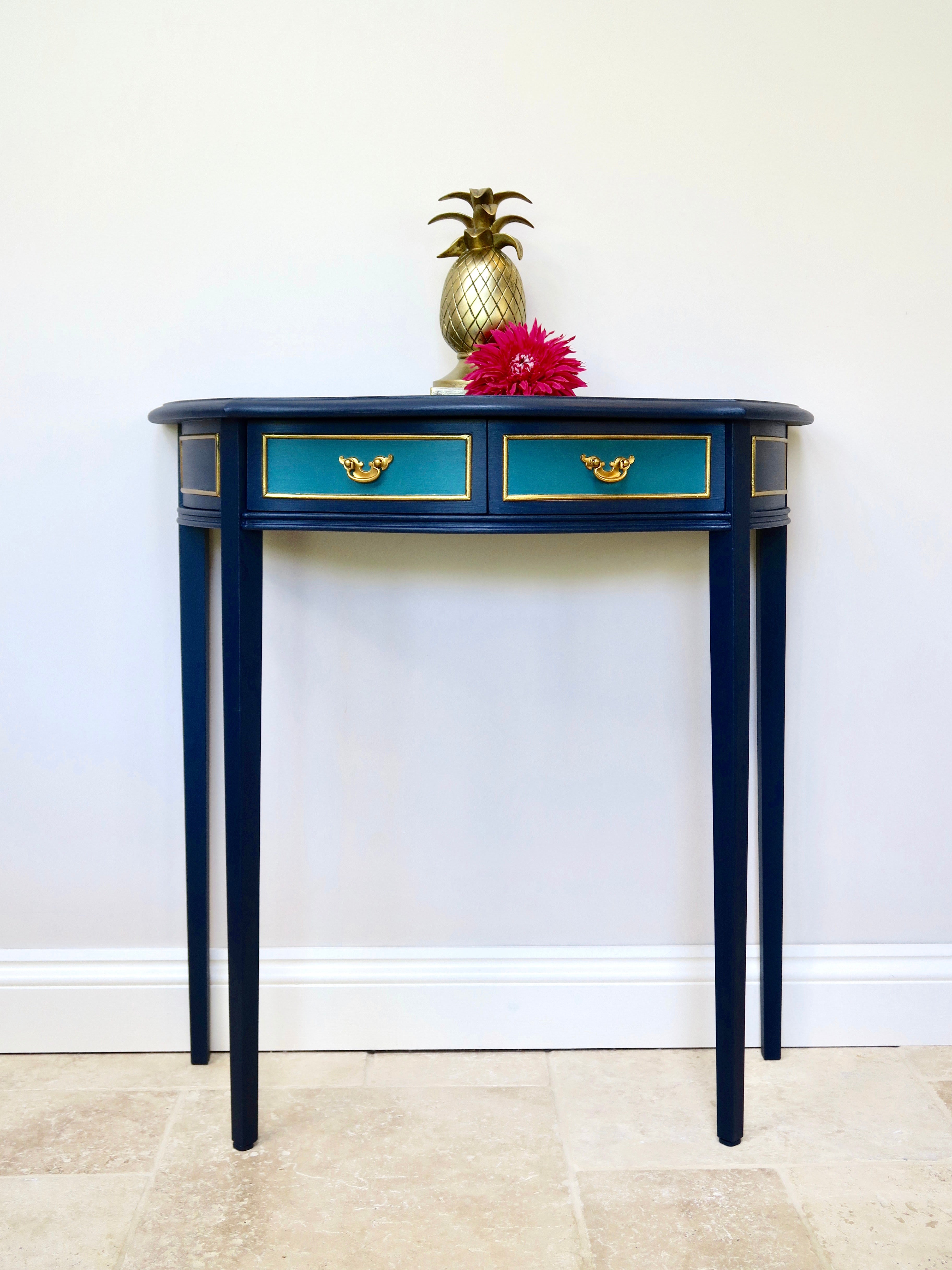 Bow-fronted Console Table