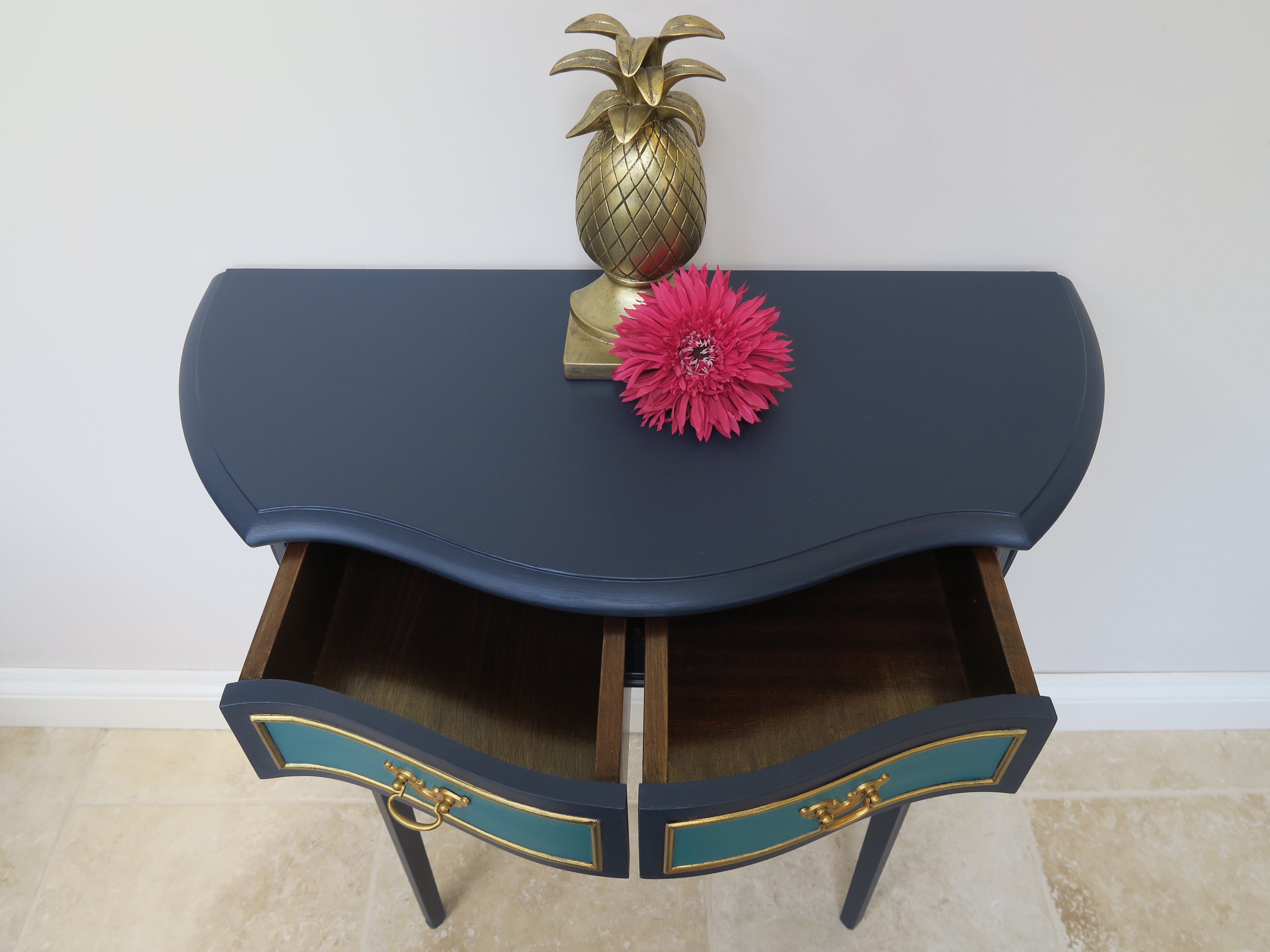 Bow-fronted Console Table