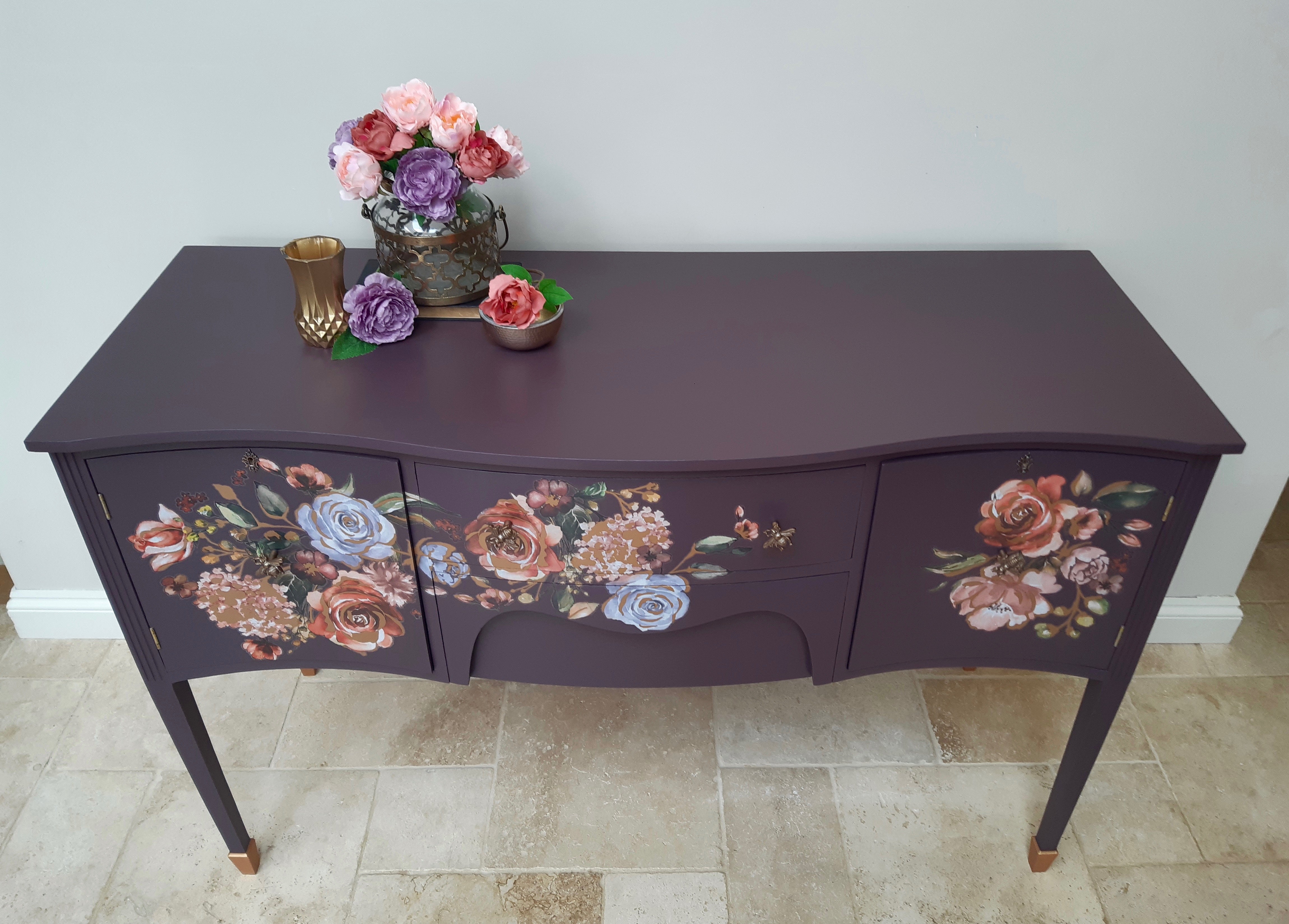 Statement Bow-fronted Sideboard: ‘Sugar Plum'