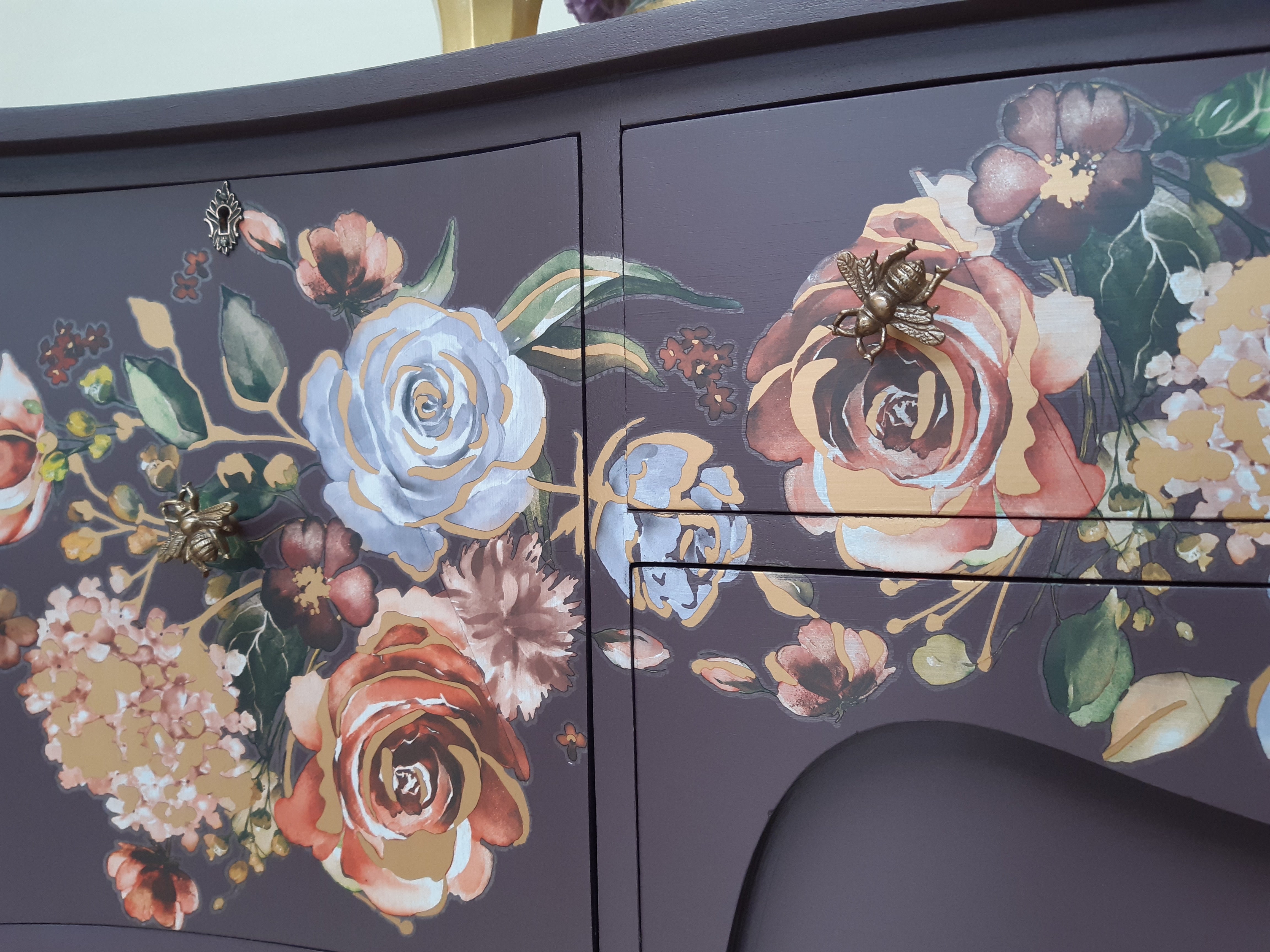 Statement Bow-fronted Sideboard: ‘Sugar Plum'