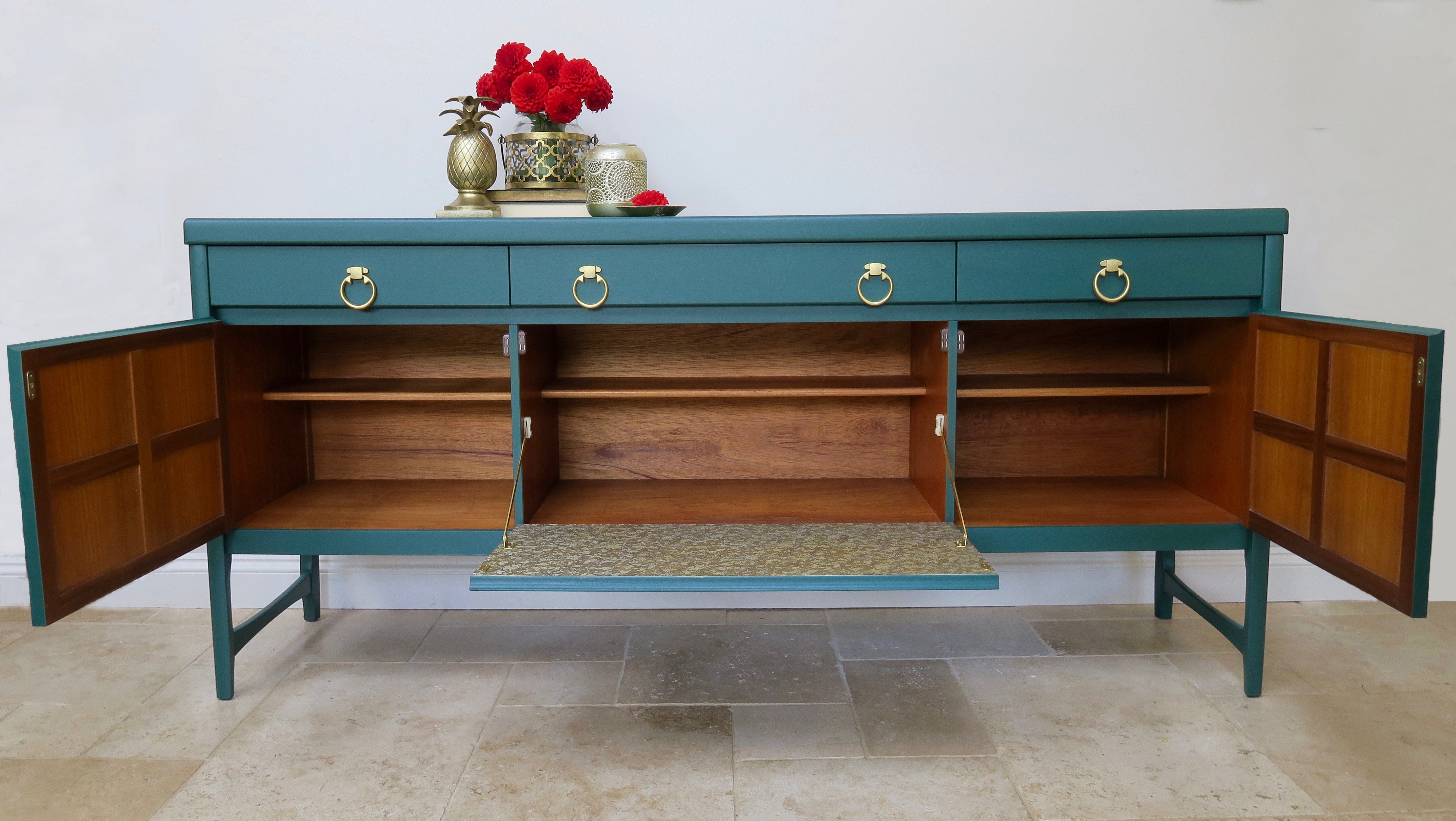 Green & Gold Nathan 'Squares' Sideboard