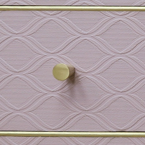 Pink & Gold Chest of Drawers