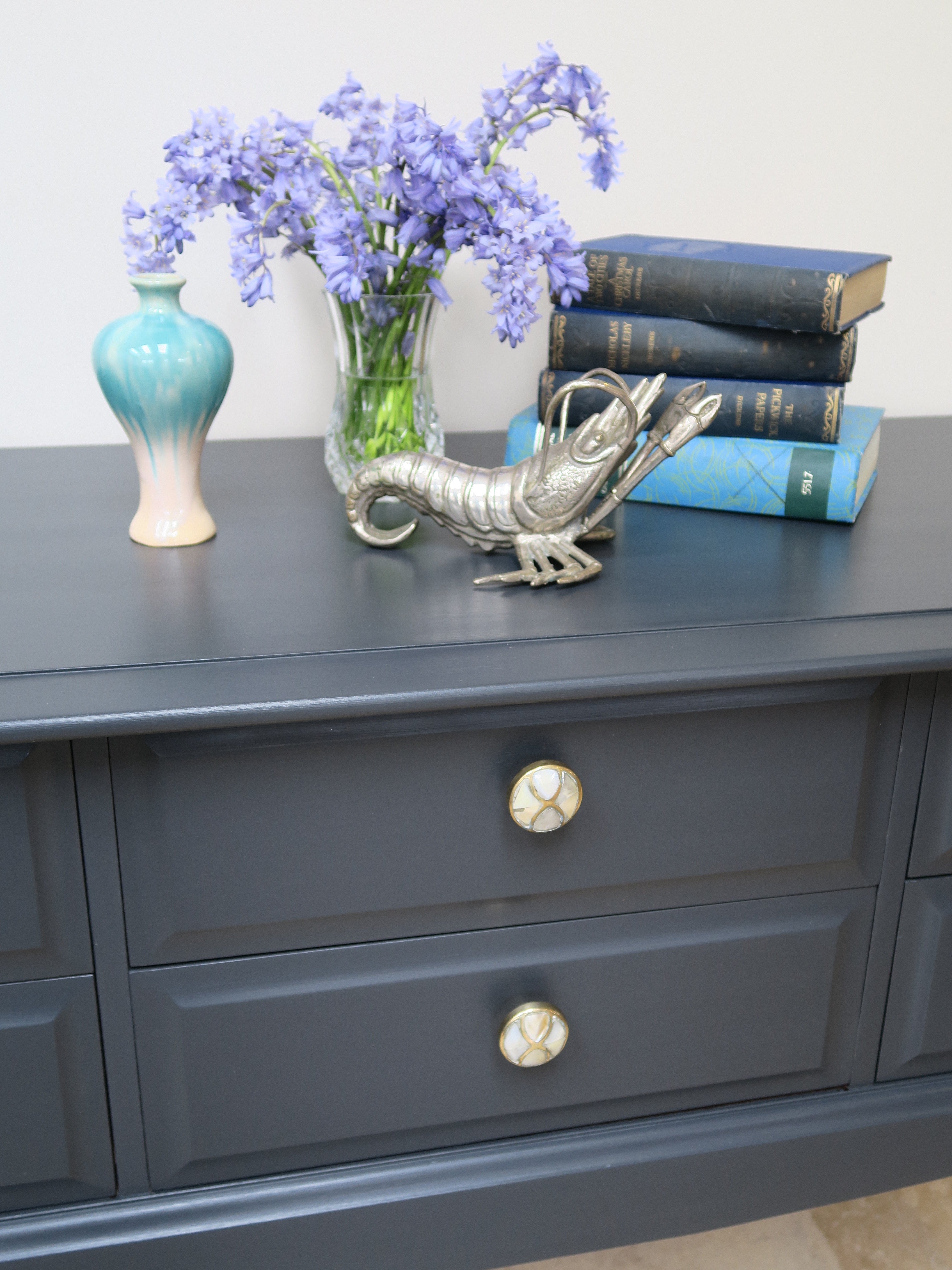 Elegant Grey Console Table