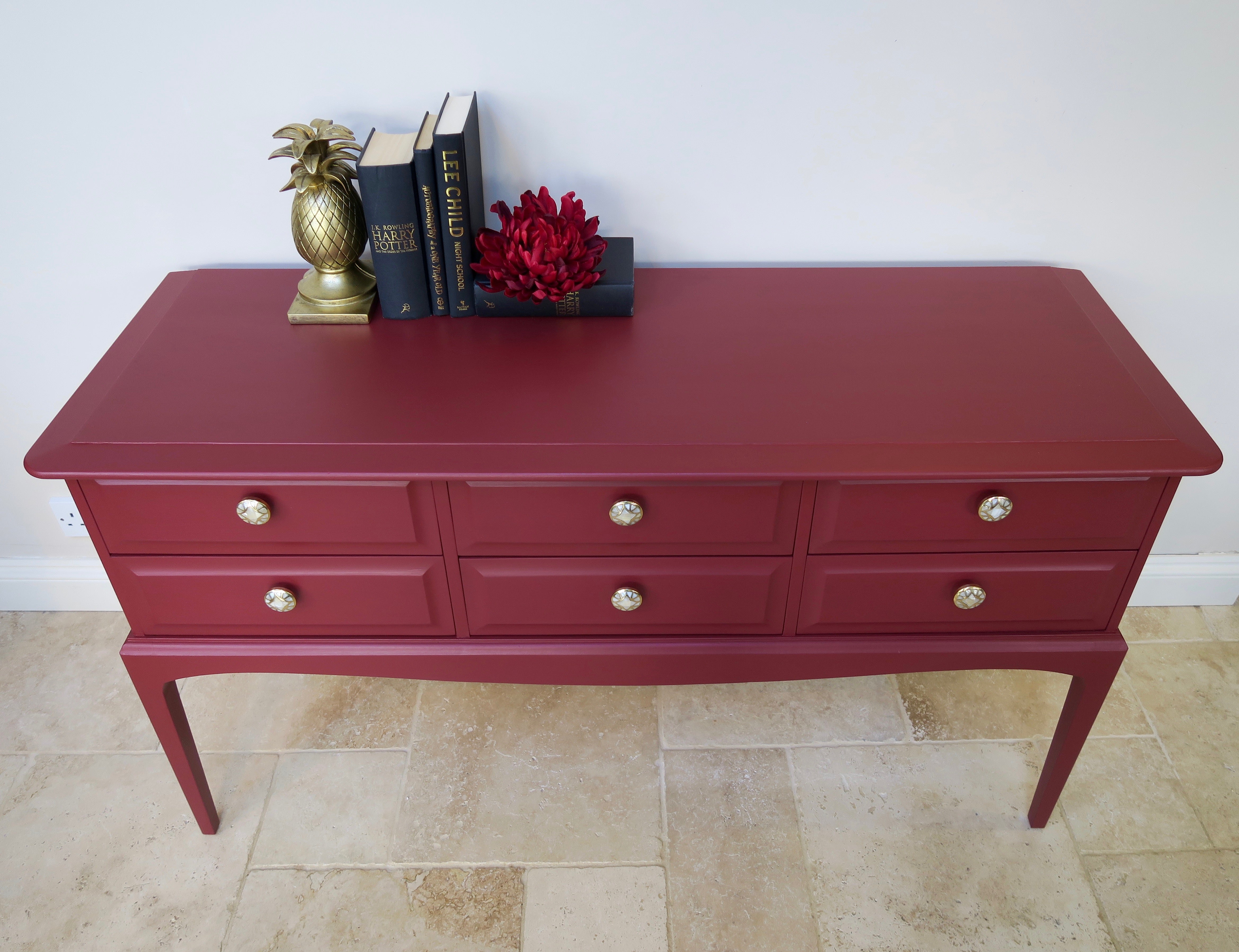 Cranberry Console Table