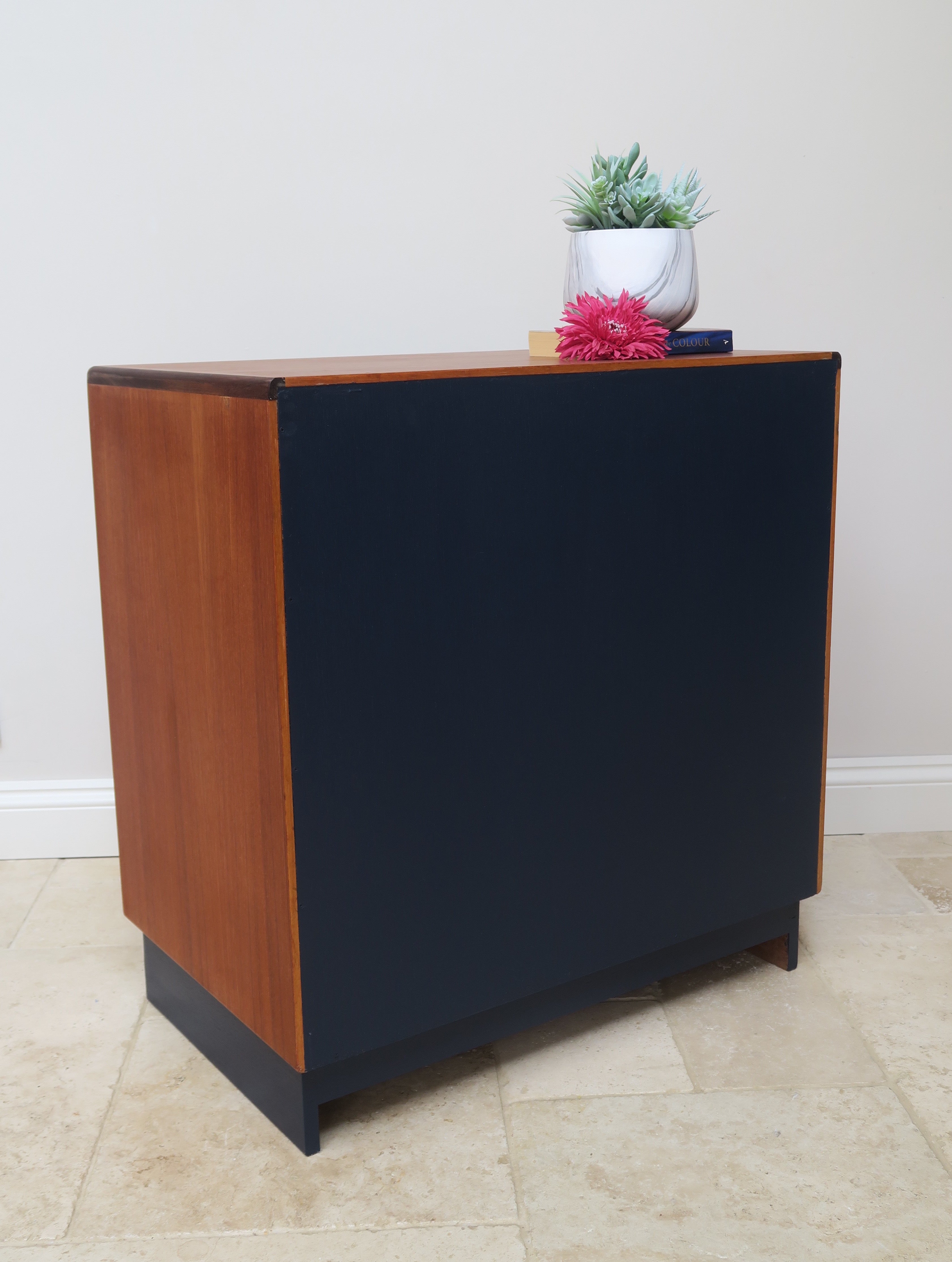 Navy G-Plan Fresco Chest of Drawers