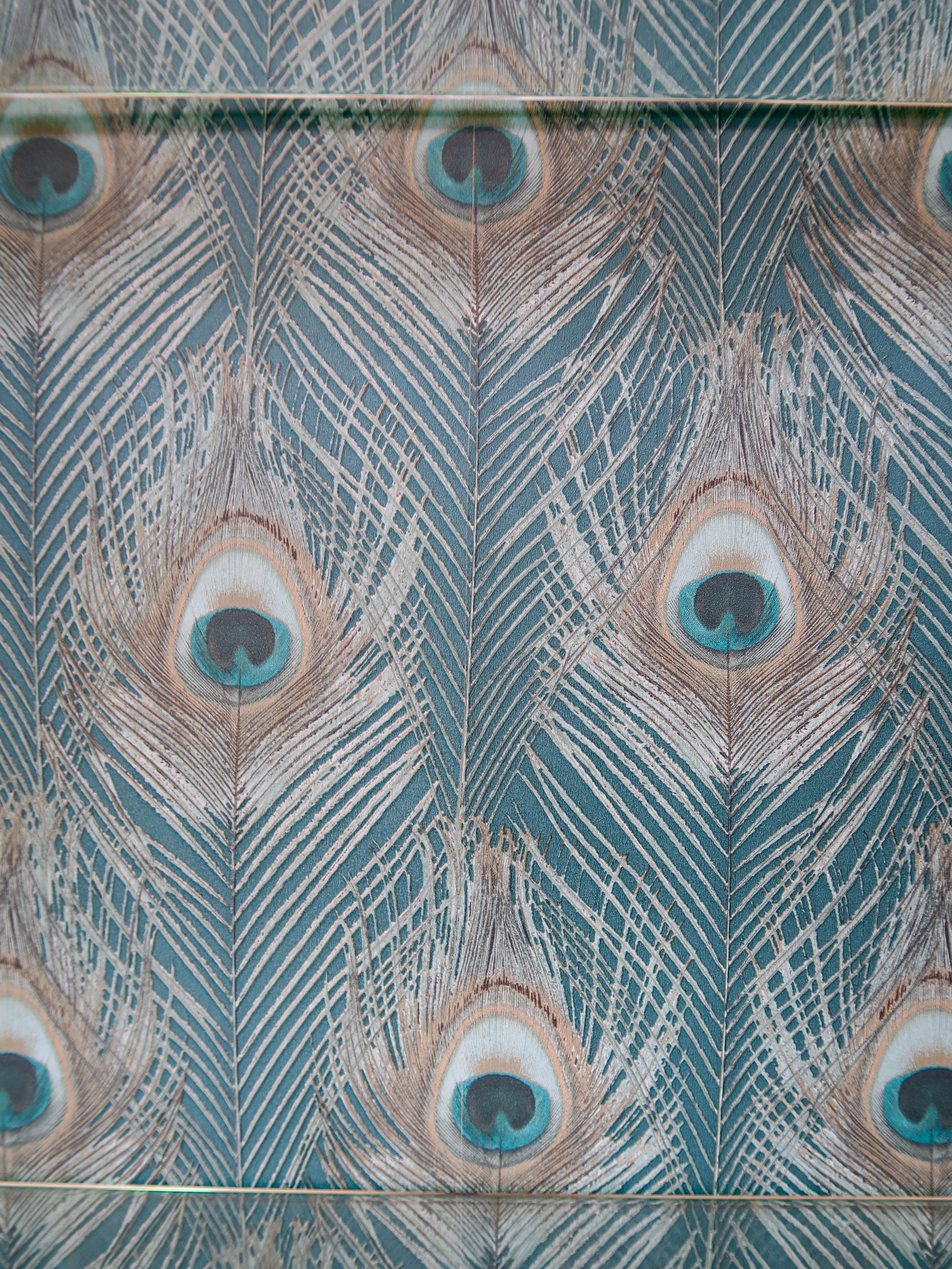 Peacock Glass Drinks Cabinet