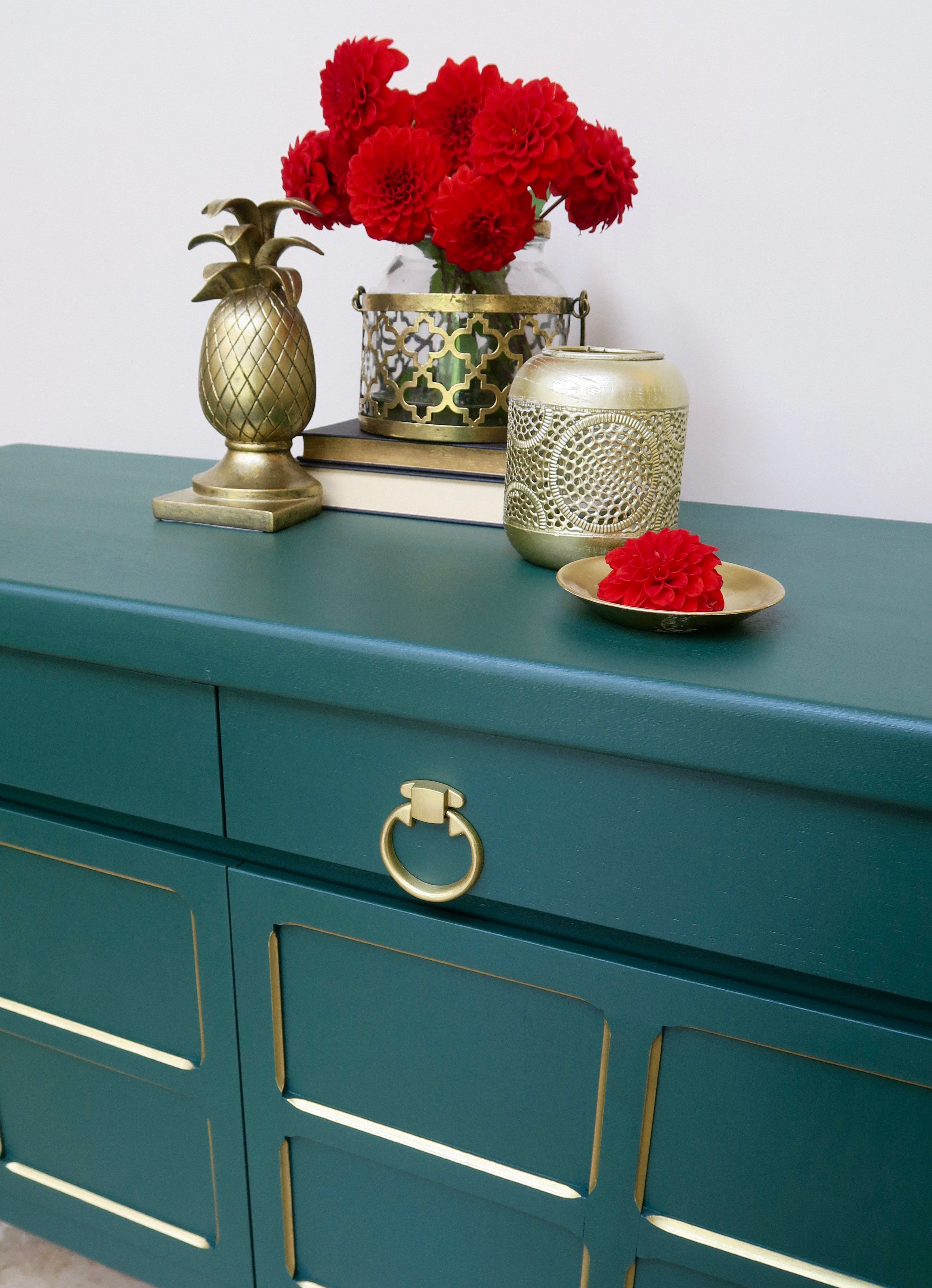 Green & Gold Nathan 'Squares' Sideboard