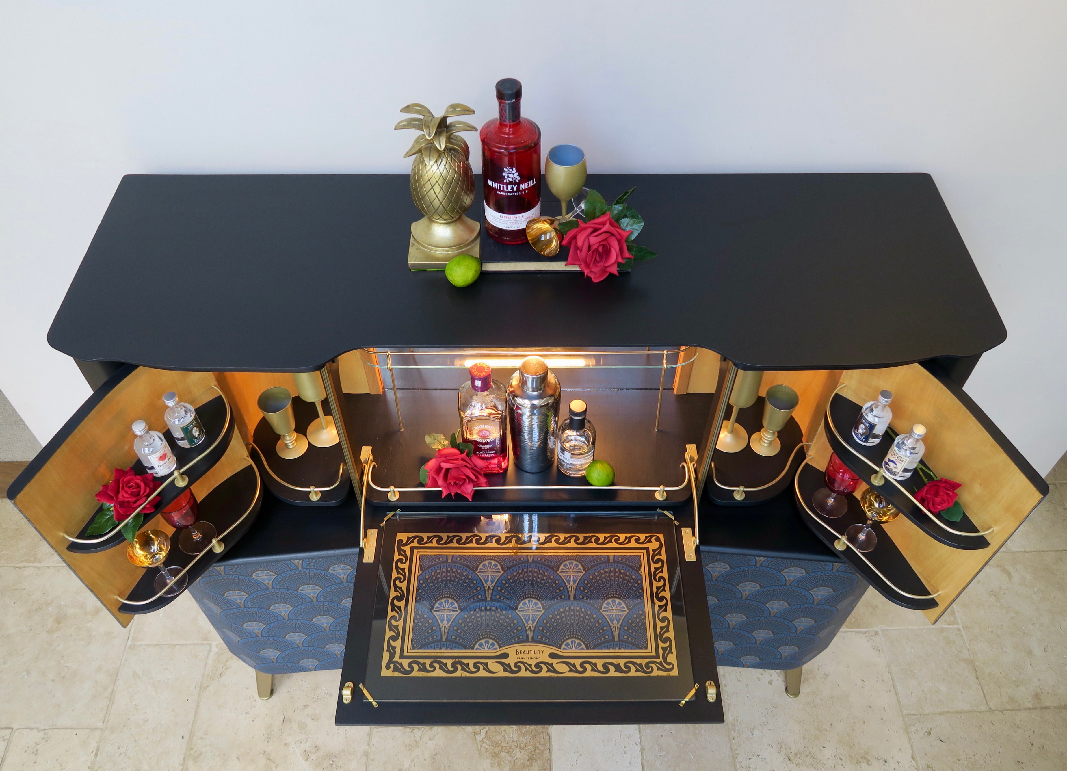 Art Deco Beautility Cocktail Cabinet