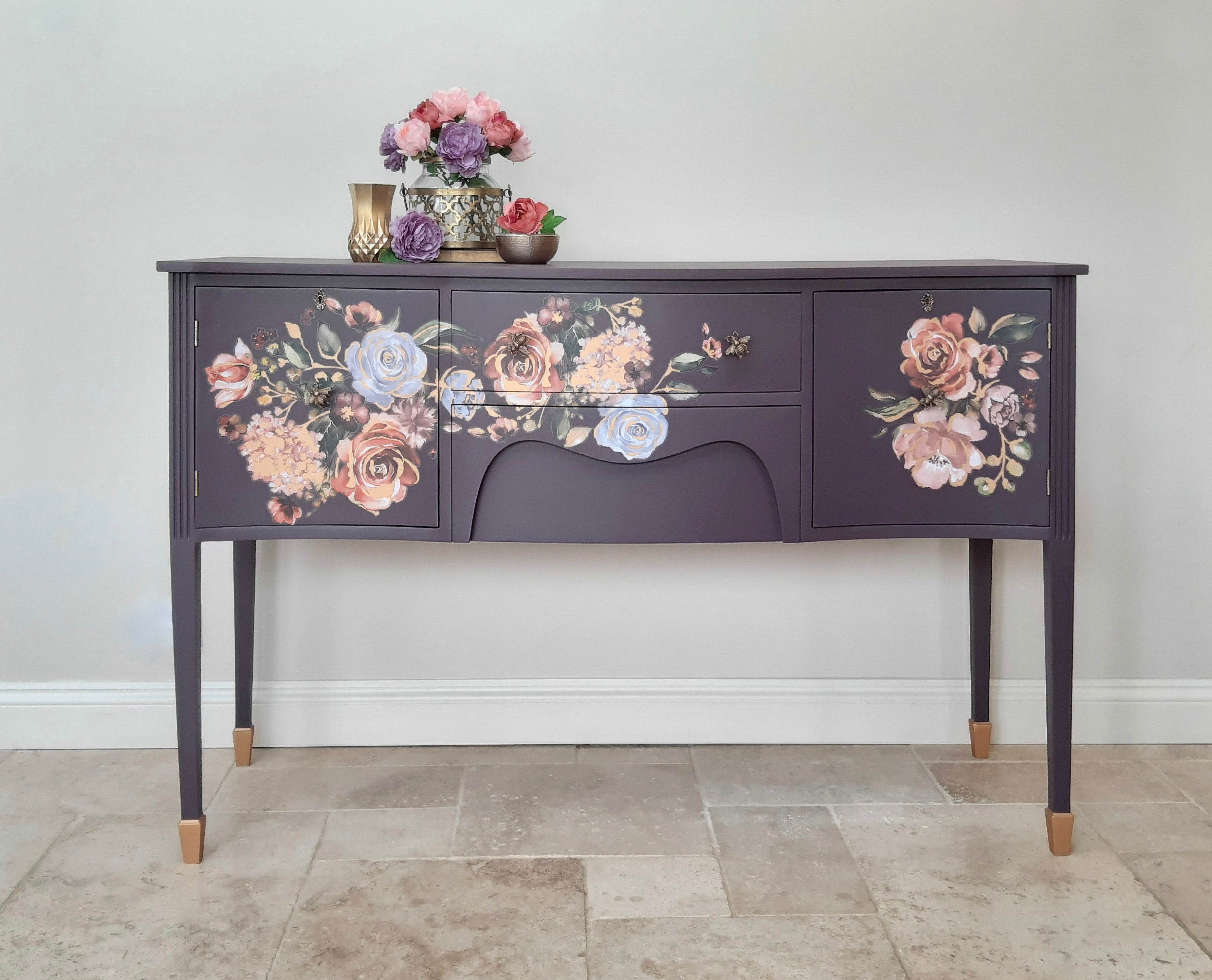 Statement Bow-fronted Sideboard: ‘Sugar Plum'