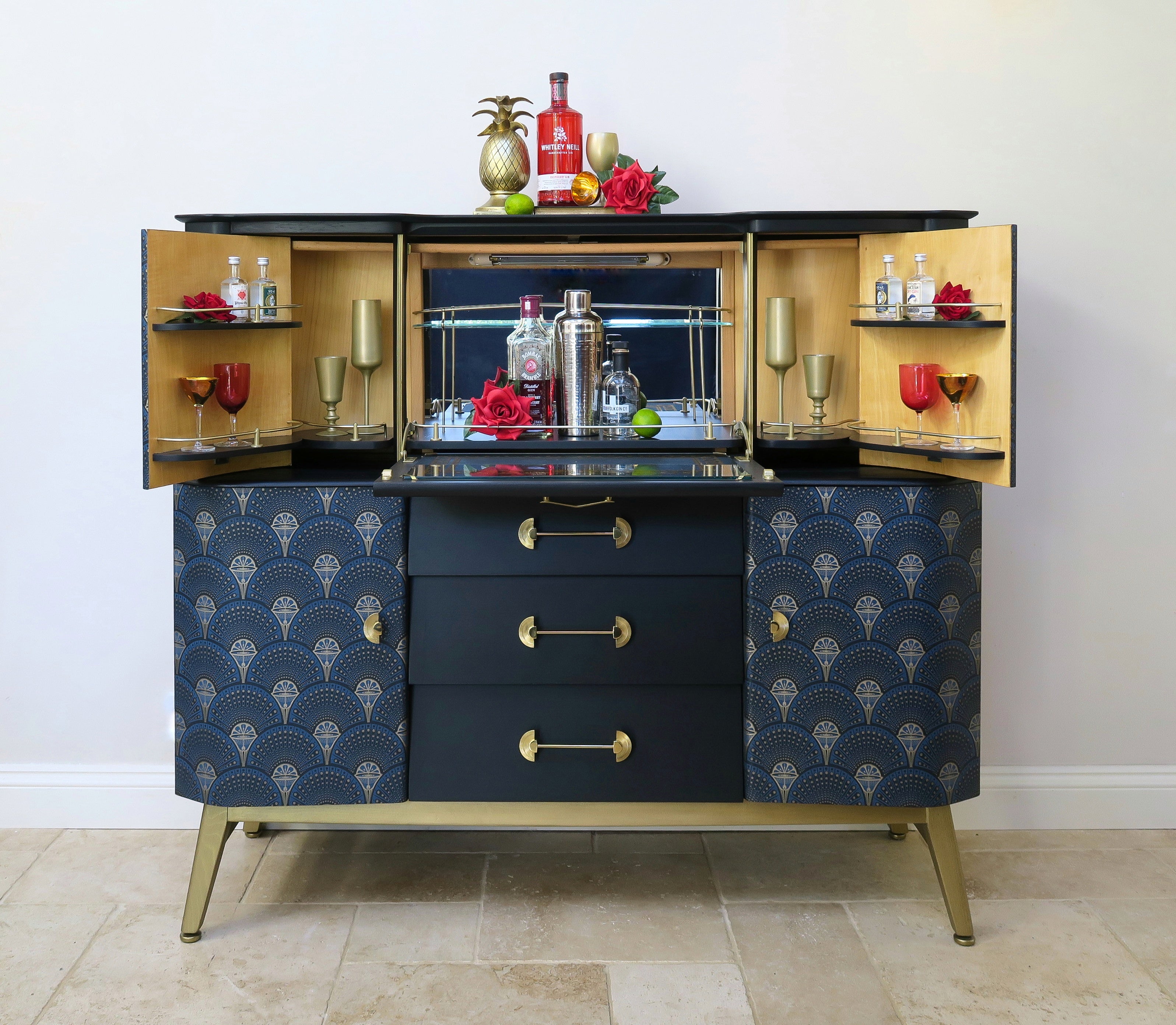 Art Deco Beautility Cocktail Cabinet