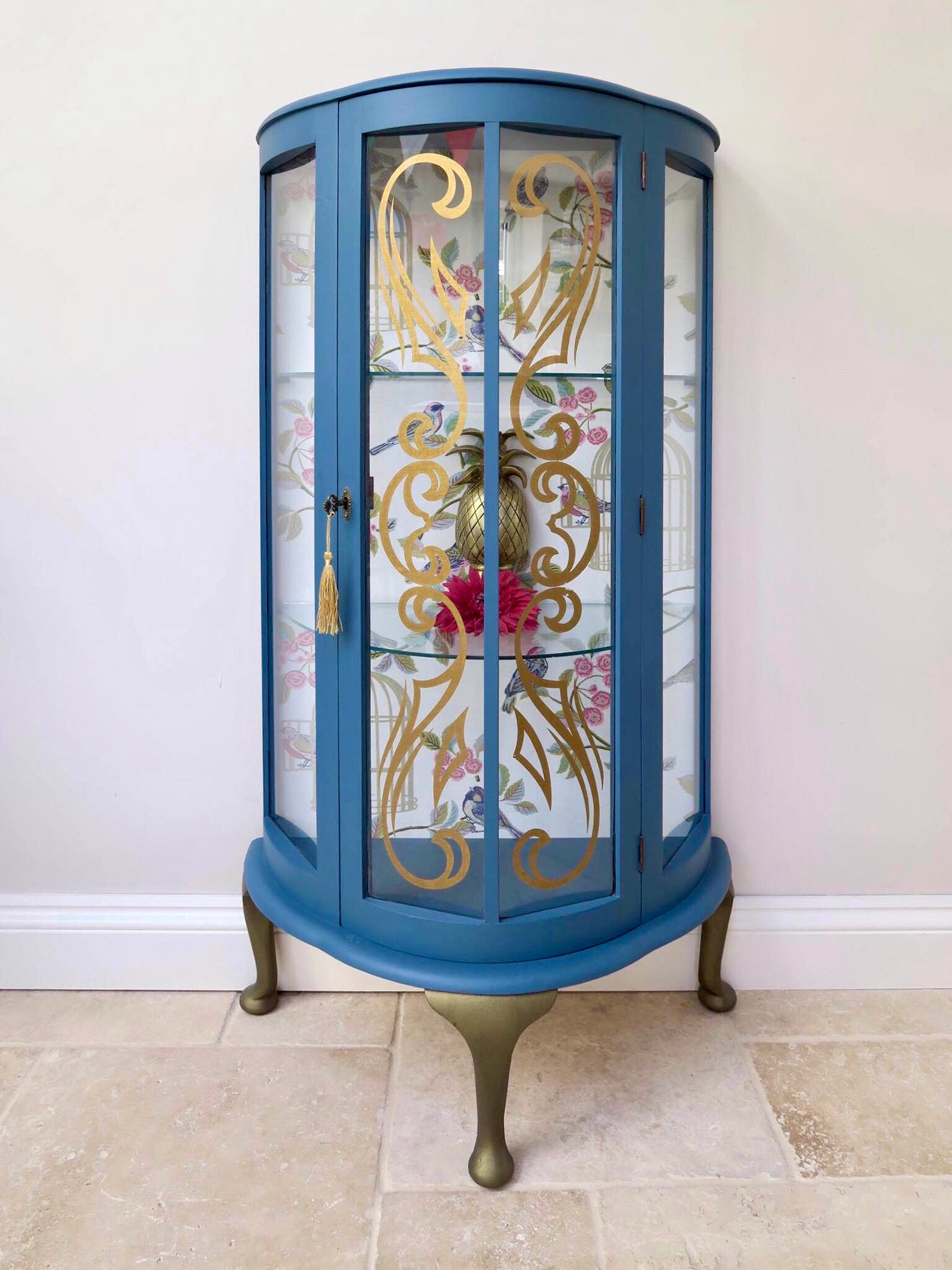 Pretty Vintage Glass Display Cabinet